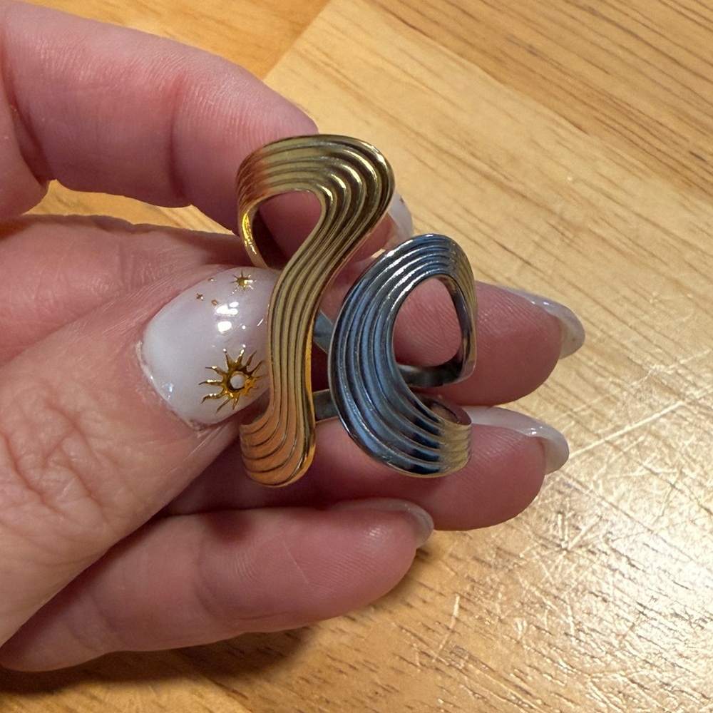 Pavoi two toned ring